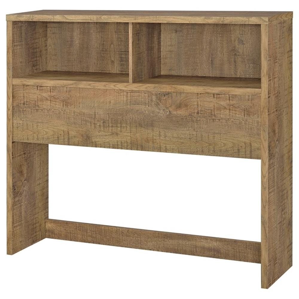 Pemberly Row 49" Wood Full Bookcase Headboard in Mango Brown