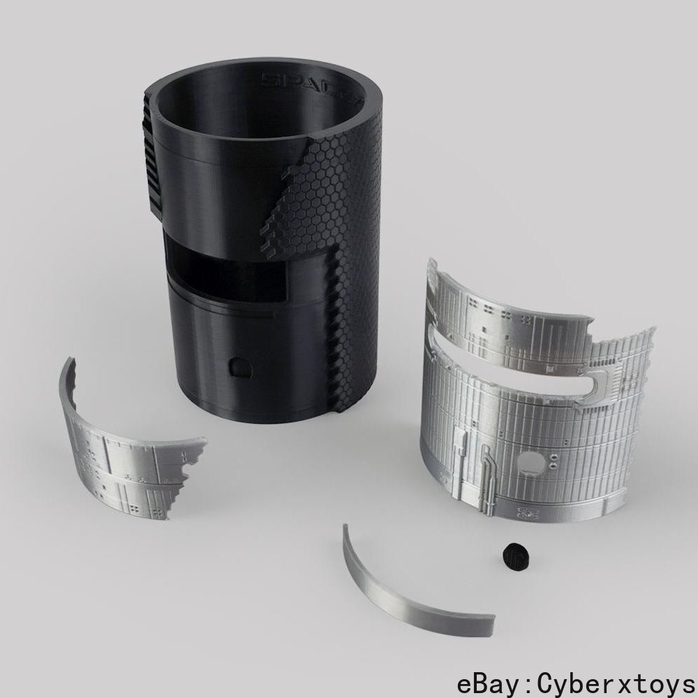 1:100 SpaceX Starship Rocket Model DIY Pen Container Tool Box Desktop Storage