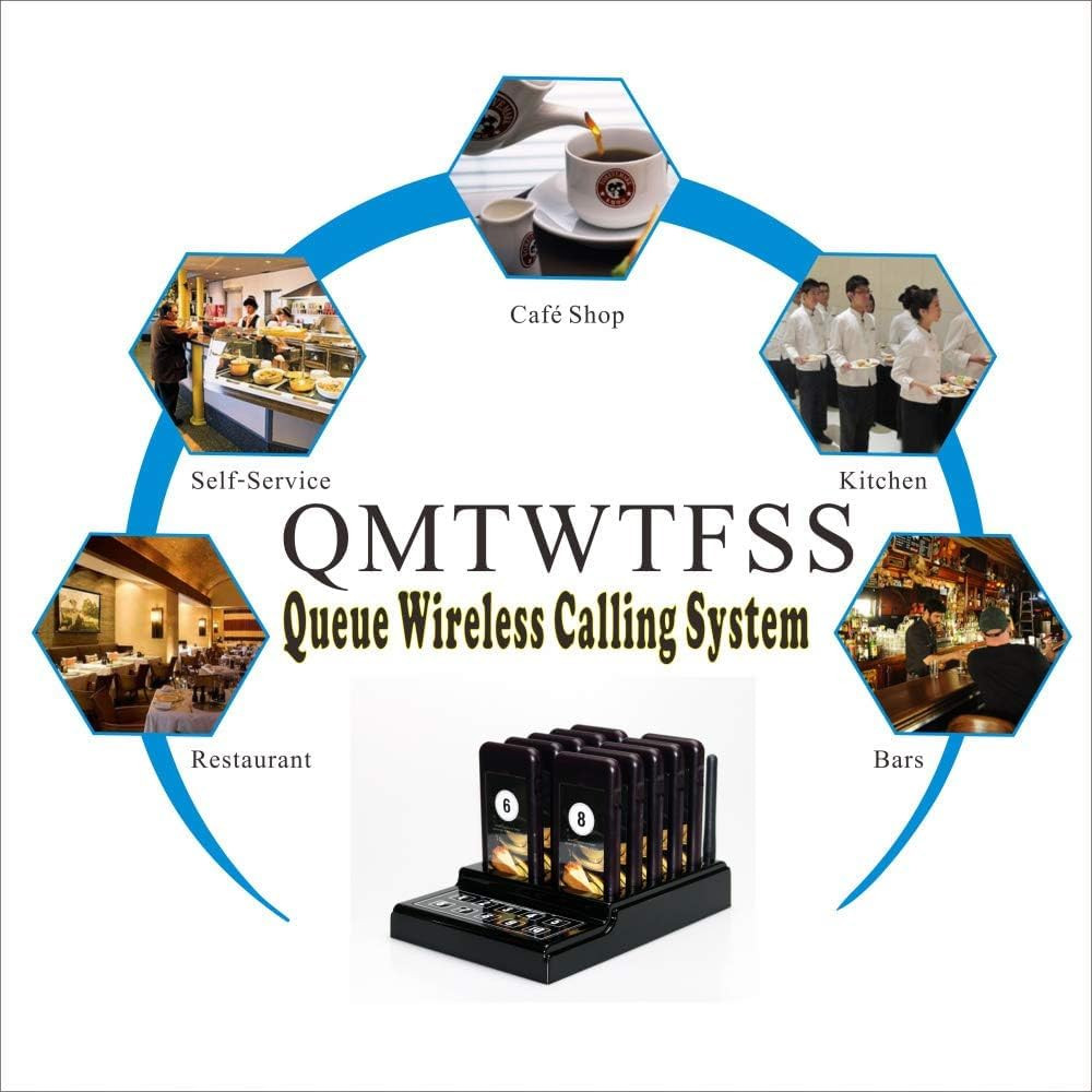 10 Pager Buzzers 1 Keypad Queue Number Call Wireless Calling System Queue Call R