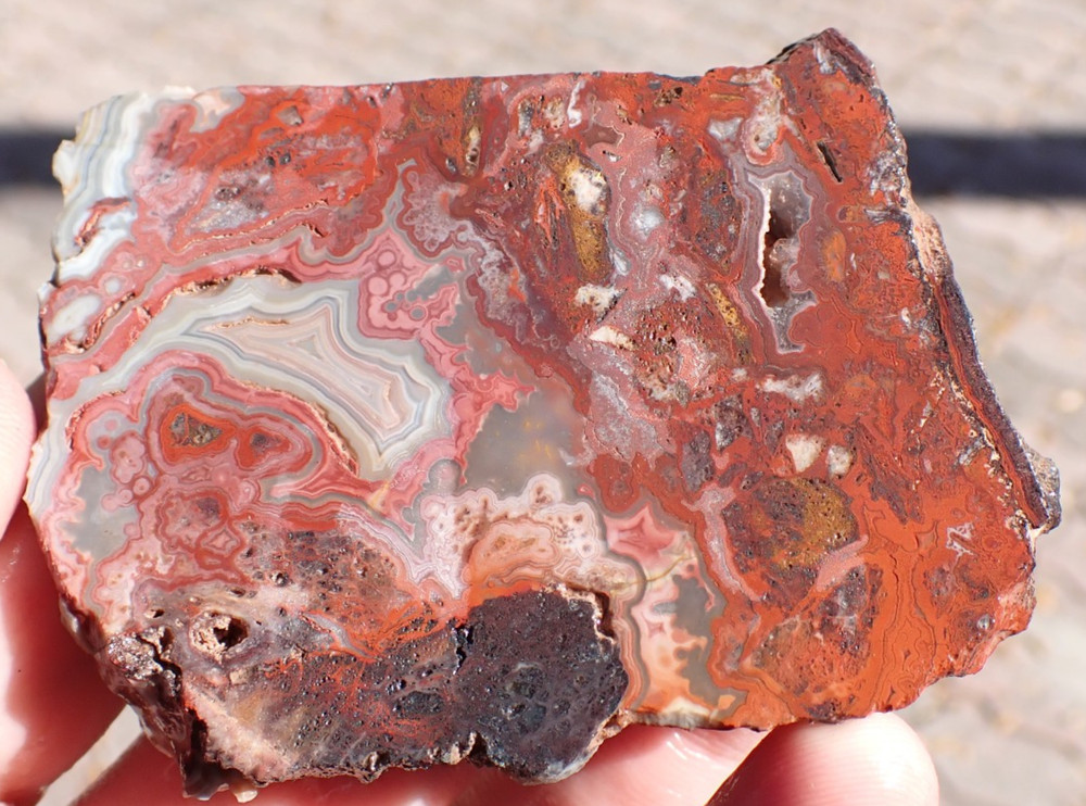 lace agate slab 49.9g