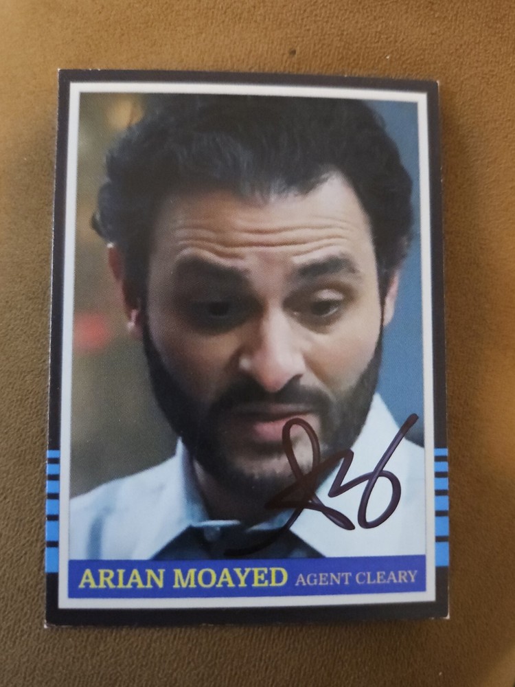 Arian Moayed Custom Signed Card - Played Agent Cleary From Ms. Marvel