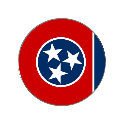 Tennessee State Flag Golf Ball Marker