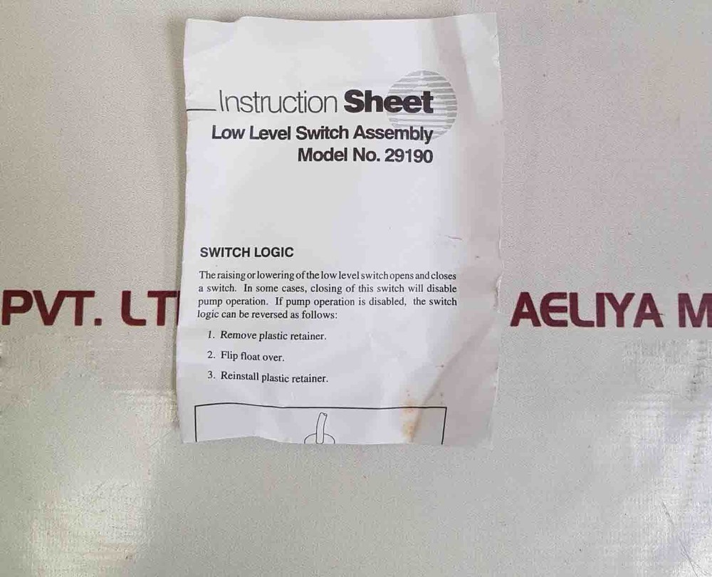 Thomas 4200 level switch 42653-a