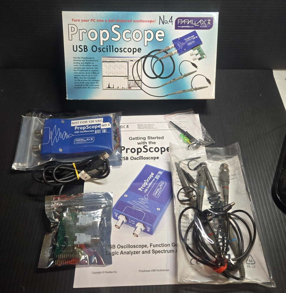 Parallax USB Oscilloscope #32220 **LOT C** (PC)