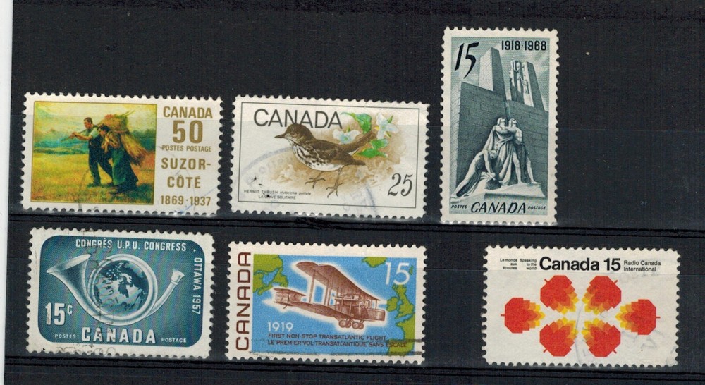 CANADA GROUP OF USED MEDIUM VALUES.