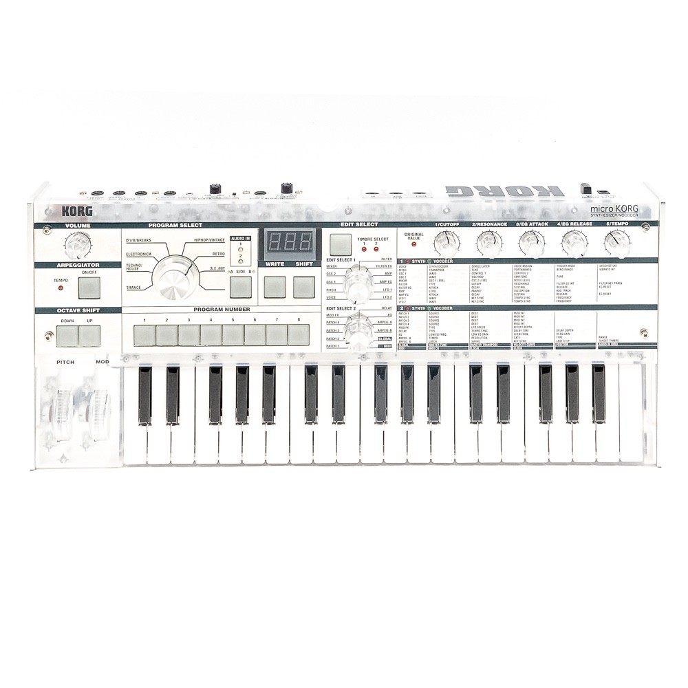 KORG microKORG Crystal Special Edition - Semi-Translucent Synthesizer / Vocoder