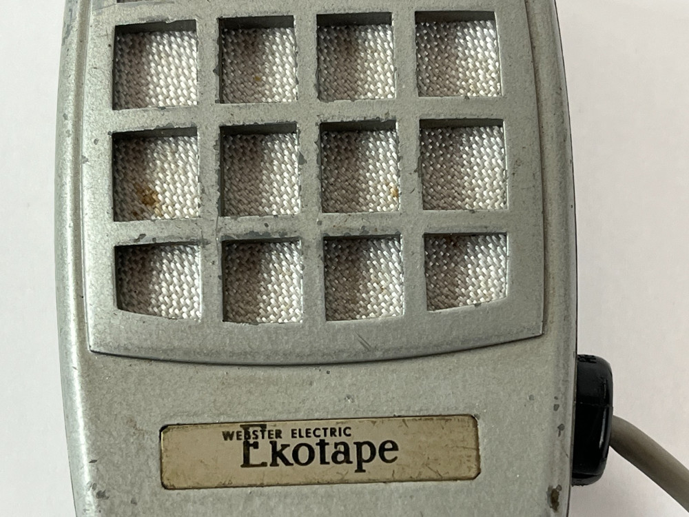 Webster Electric Ekotape Microphone Mic Untested