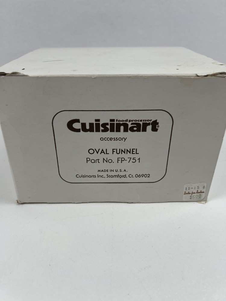 Cuisinart Food Processor Funnel FP-751 Replacement Part