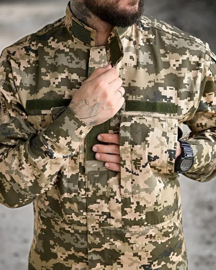 Military statutory field suit pixel Statutory field army uniform pixel💛💙