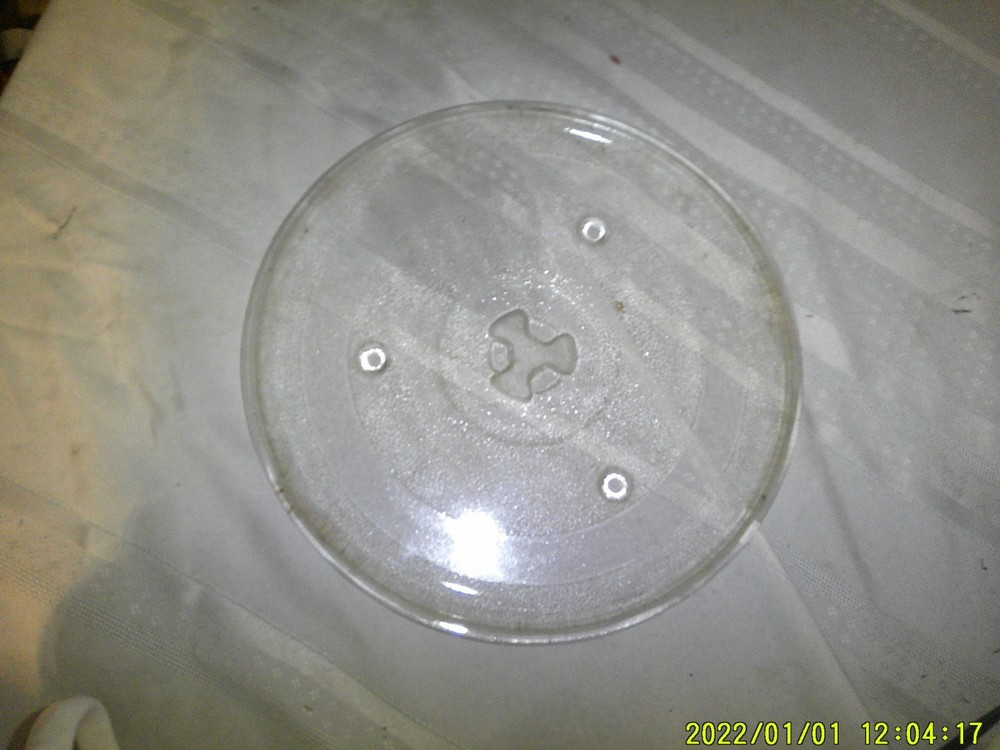 MICROWAVE CLEATR GLASS TRAY TURNTABLE TYPE