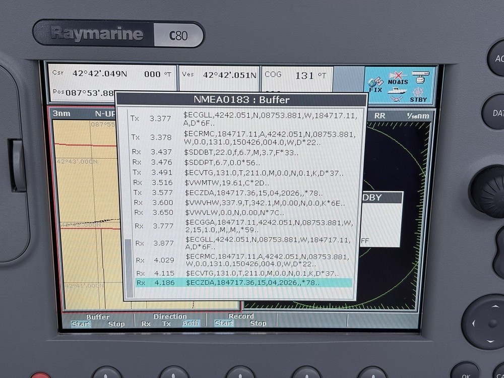 Raymarine C80 Classic GPS Chartplotter Multifunction Display- Tested, Warranty