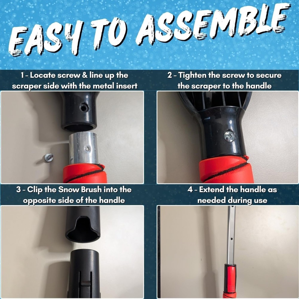 Snow-Busting Telescopic Ice Scraper: Ideal for Extreme Cold Weather Climates