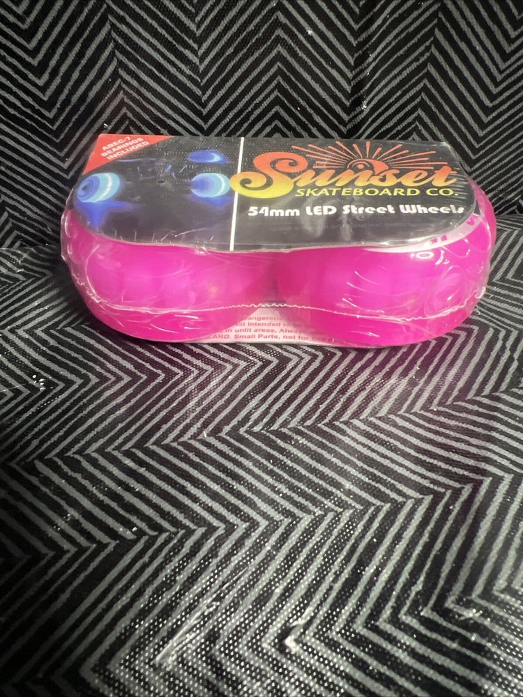 Sunset Skateboard Wheels Pink 54mm 2 Pack B5