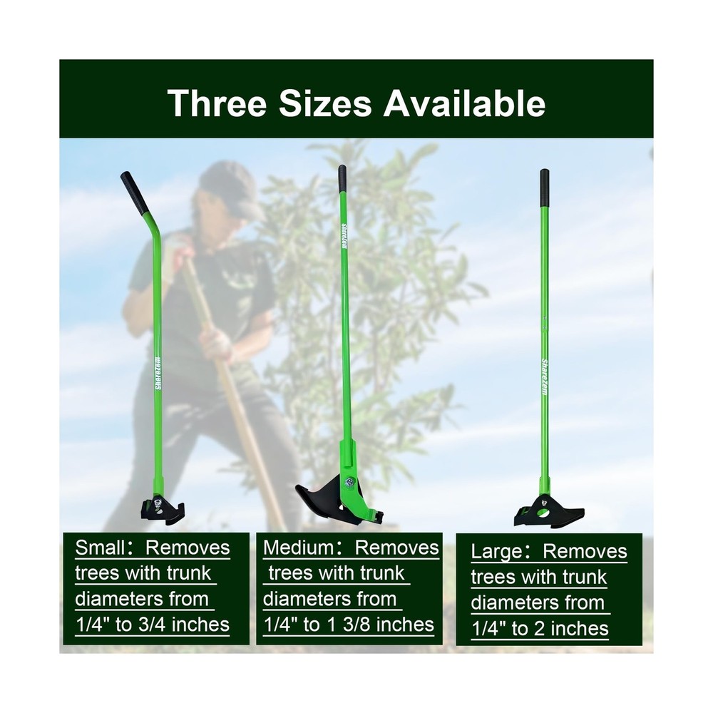 Large Sapling Puller, Heavy-Duty High-Leverage Uproots Tree Puller Tool Fully...