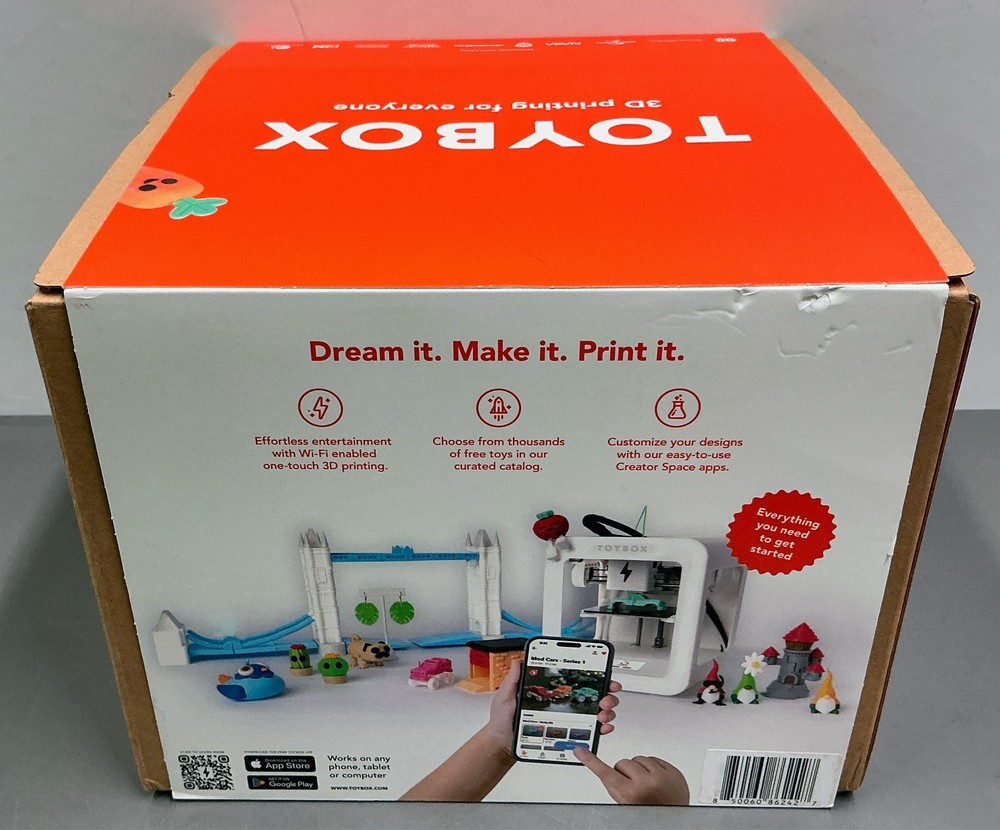 Toybox Alpha Two 3D Kid-Friendly Printer • Parts Only • AS-IS