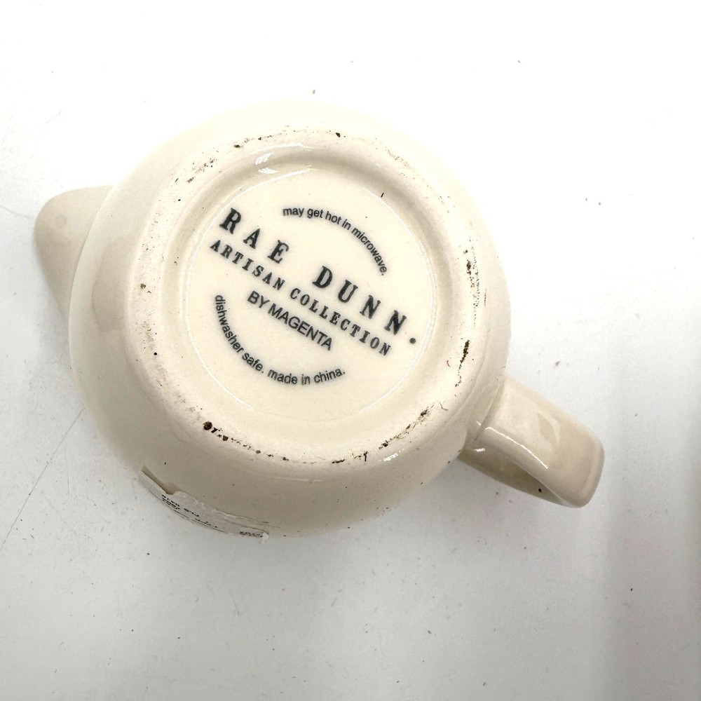 Rae Dunn Cream & Sugar Ceramic Set NEW