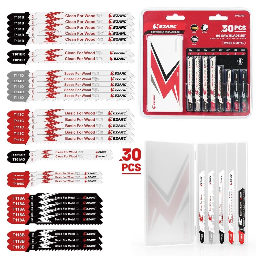 Ultimate Jigsaw Blade Collection: 30-Piece Set for Precision and Performance