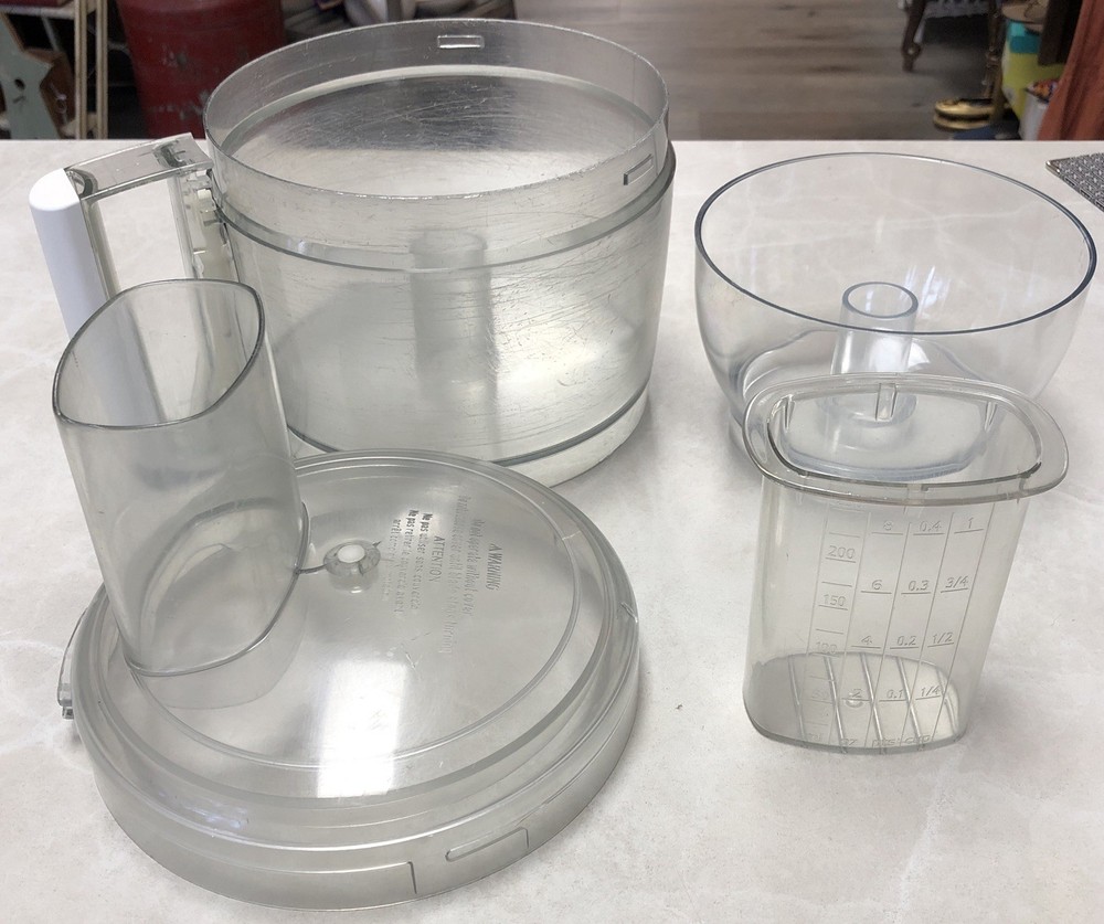 KitchenAid Food Processor KFP600WH 11-Cup Main & Small Work Bowl 4PC READ