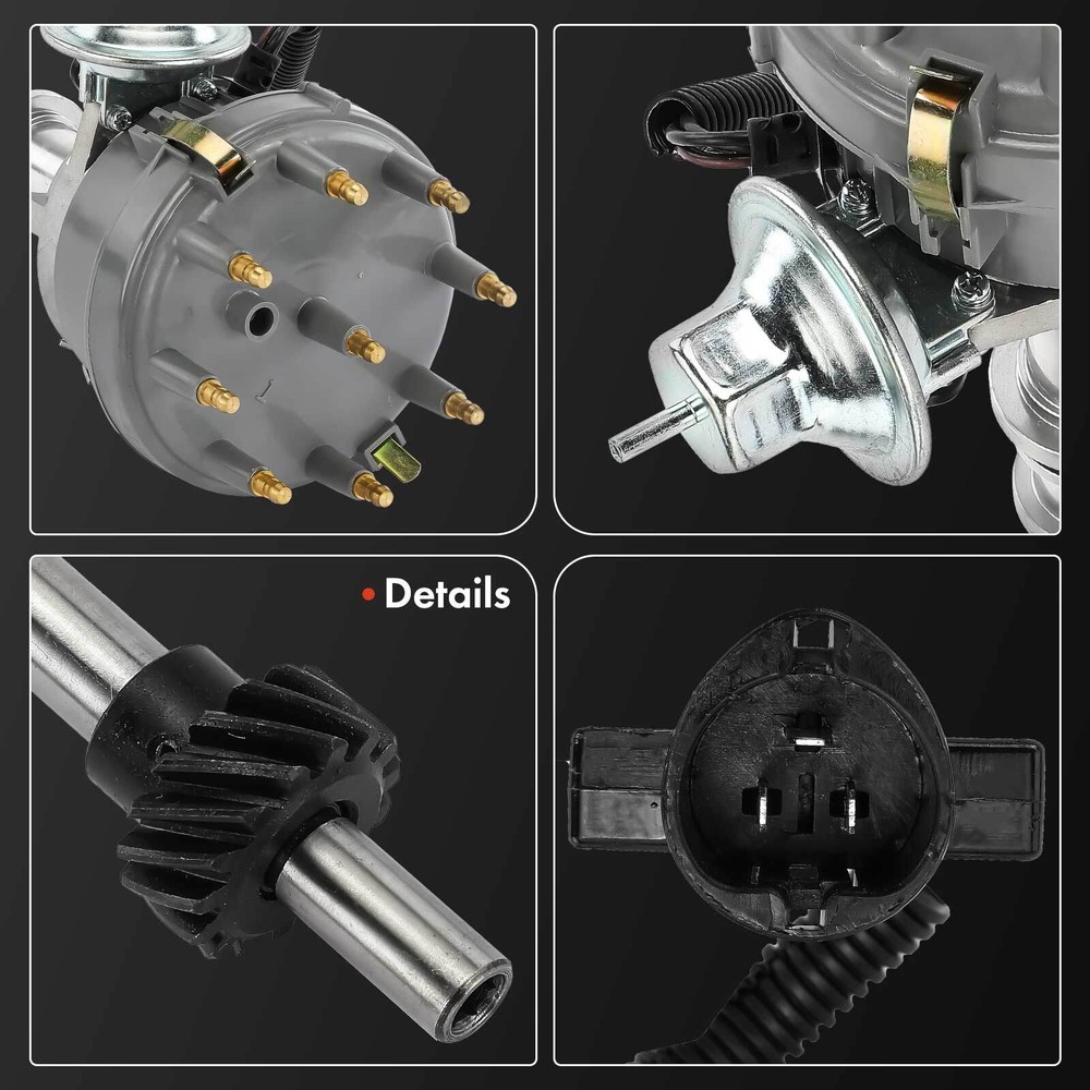 Ignition Distributor w/ Cap & Rotor for Ford Mustang Thunderbird Lincoln Mercury