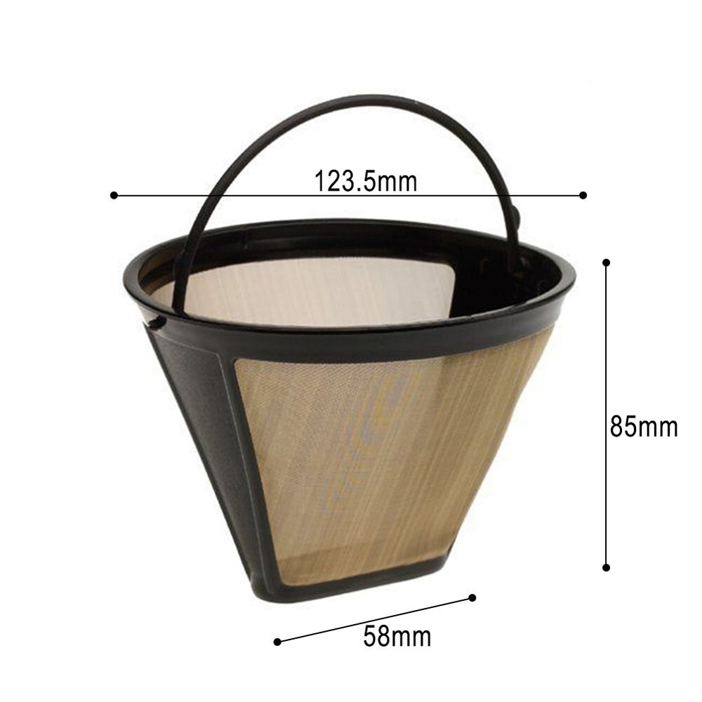 Coffee Accessories,Coffee Filter Filter 4-Cone Shape Coffee Filter Permanent