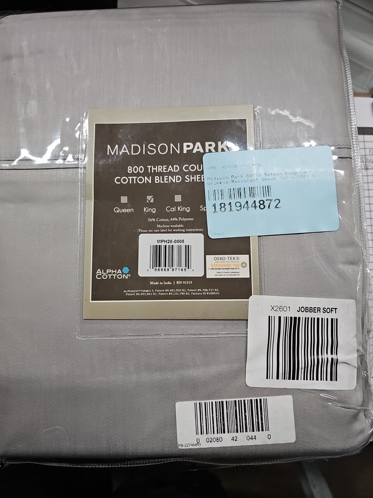 56% Cotton 44% Polyester 6pcs Solid Sheet Set,MPH20-0005(WS58)