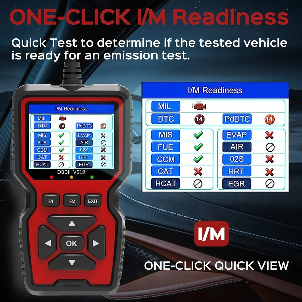 Professional OBD2 V519 Scanner - 2025 Upgraded OBDII + CAN Code Reader**********