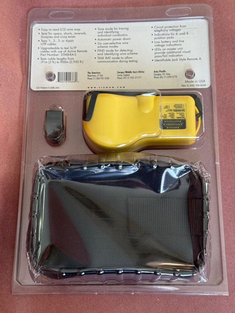 Siemon Cabling System STM-8 UTP Cable tester and Carrying Case.