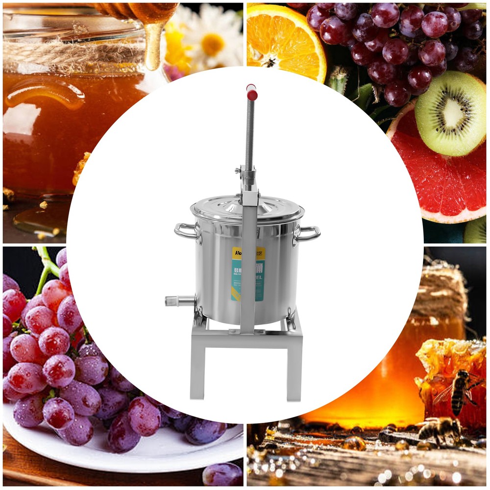 2.6gal Fruit Wine Cider Press Grapes Crusher Juice Maker Juicer Making