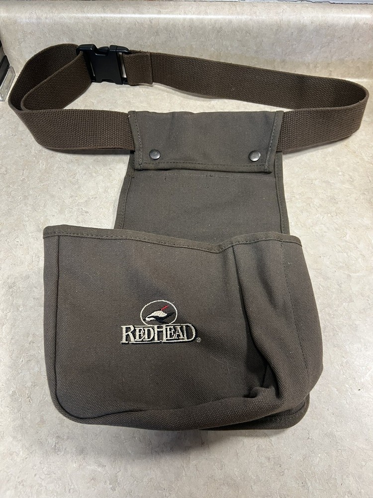 Red Head Double Shell & Hull Combo Pouch,  Green Canvas Bag