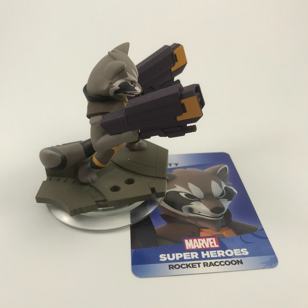 Disney Infinity Rocket Racoon Figure w/card