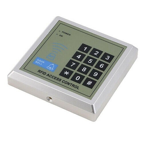 Electric Lock RFID Door Access Control Controller System Kit + 10 Key Fobs Tags
