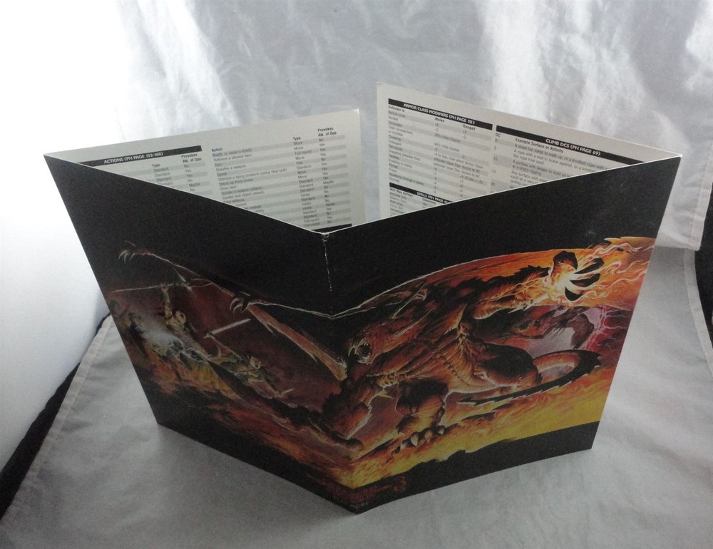 Dungeons and Dragons v3.5 4-Panel d20 Dungeon Master's Screen D&D