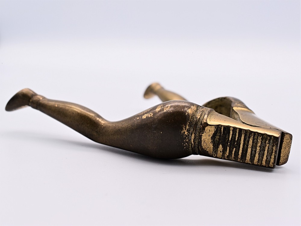 Solid Brass Nutcracker Lady Legs Risque