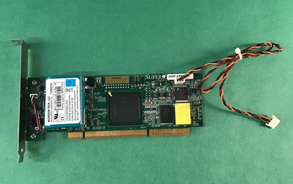 Supermicro AOC-LPZCR3 Zero Channel SAS/Serial ATA RAID Controller