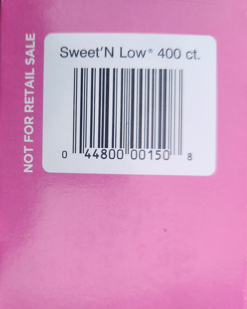 Sweet'n Low Zero Calorie Sweetener, 400 Packets/box