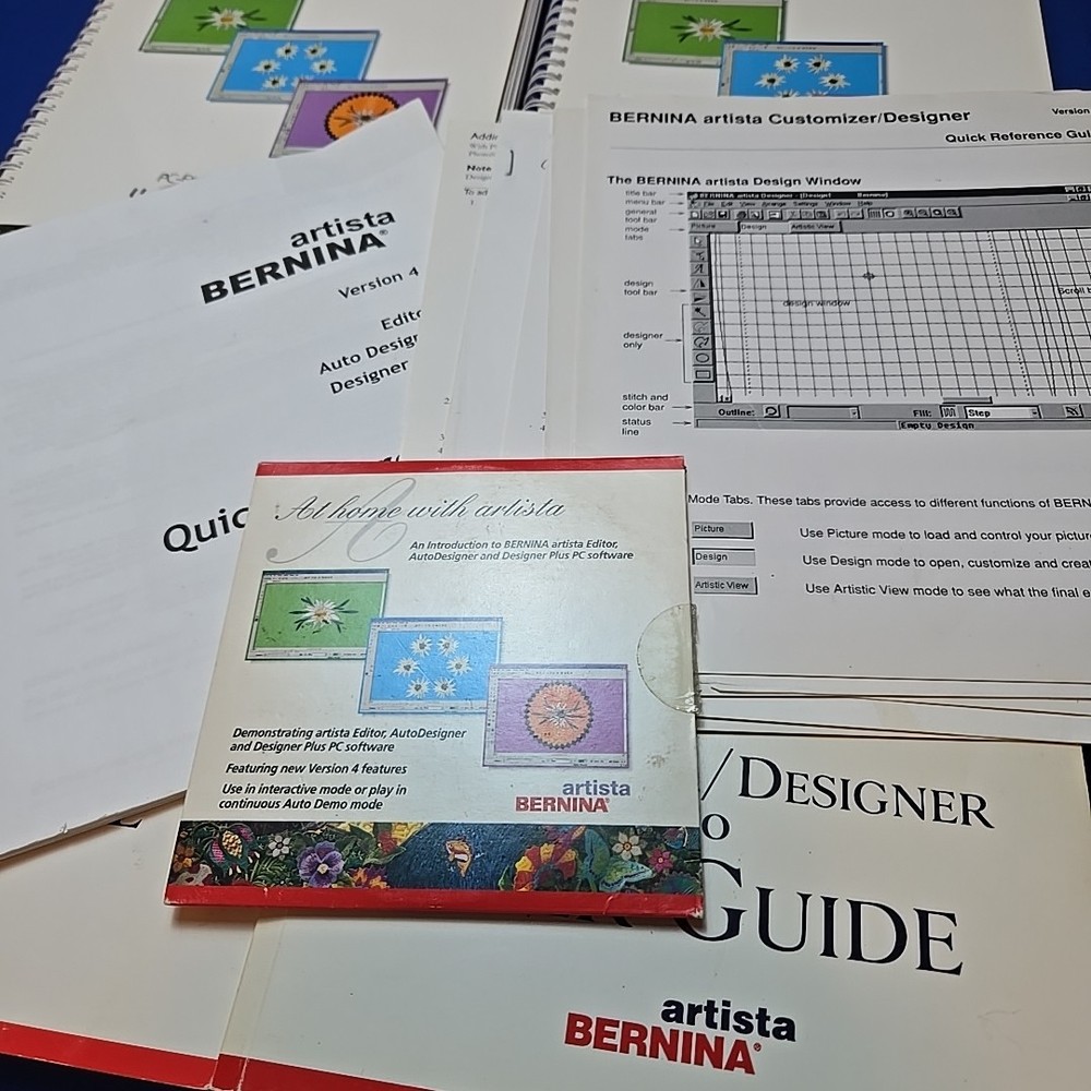 BERNINA Embroidery Software Update Designer/ Designer Plus Version 4 NO DONGLE