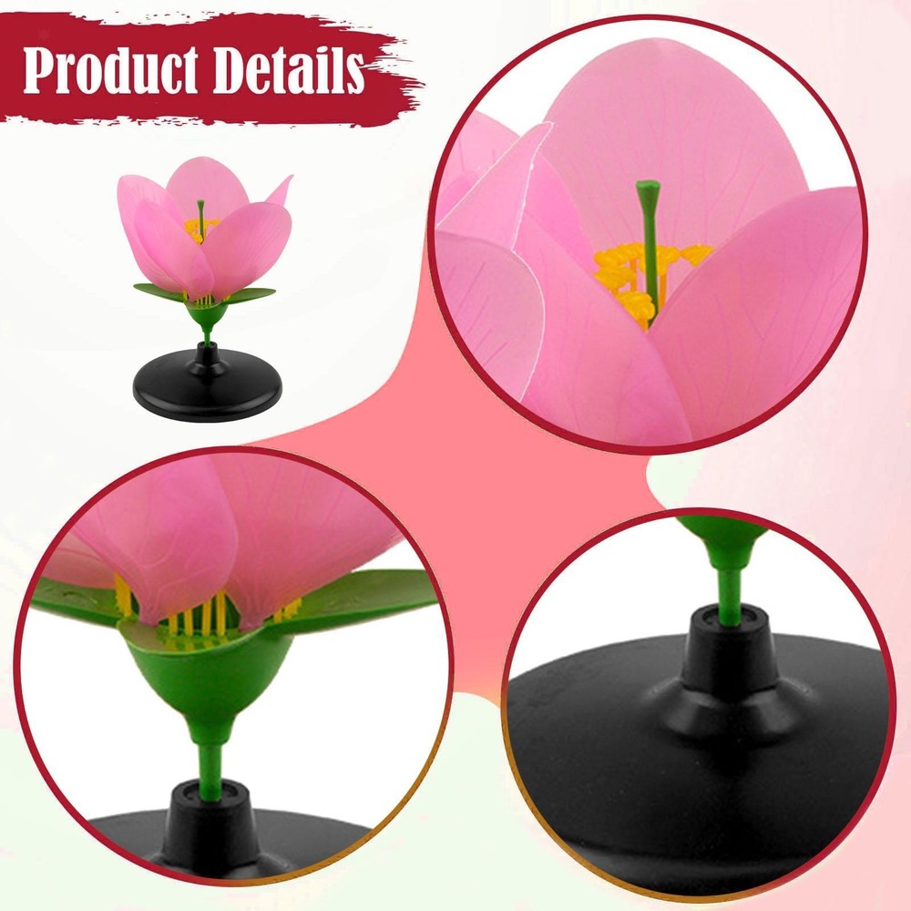 Peach Plant Model Petal Structure Realistic Desktop Decor Teaching Aid for