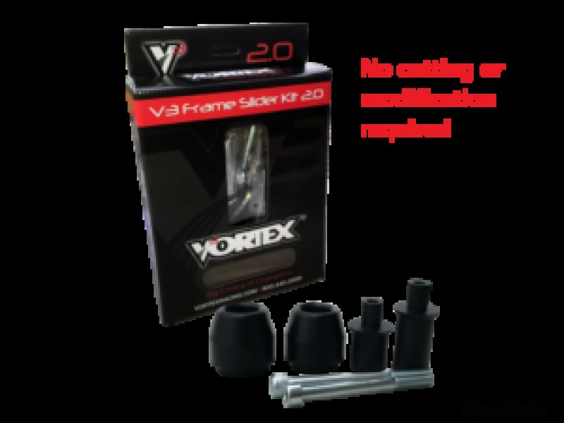 Vortex V3 Frame Sliders Black No Cut Style SR169