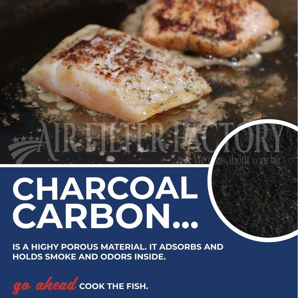 Compatible With KitchenAire KA240 Range Hood Charcoal Carbon Replacement Filter