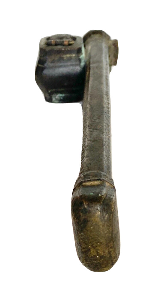 Antique Hand Made Syrian Pen & Ink Holder Solid Brass 9" Long
