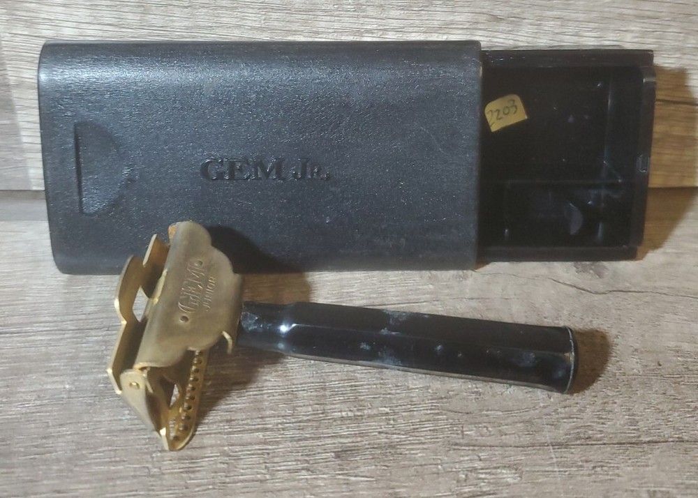 Vintage GEM Junior Razor Set with Original Case RARE