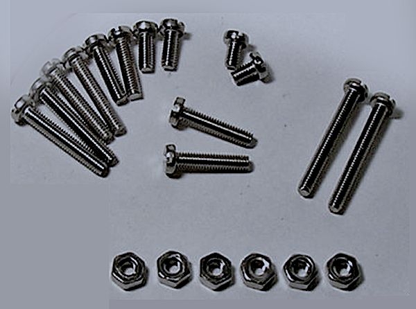 TURNTABLE CARTRIDGE HEADSHELL MOUNTING SCREW SET ASST. for Dual Headshell clips