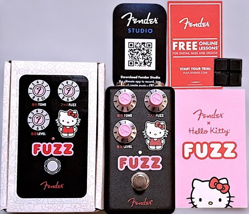 Fender Hello Kitty Black Fuzz Pedal