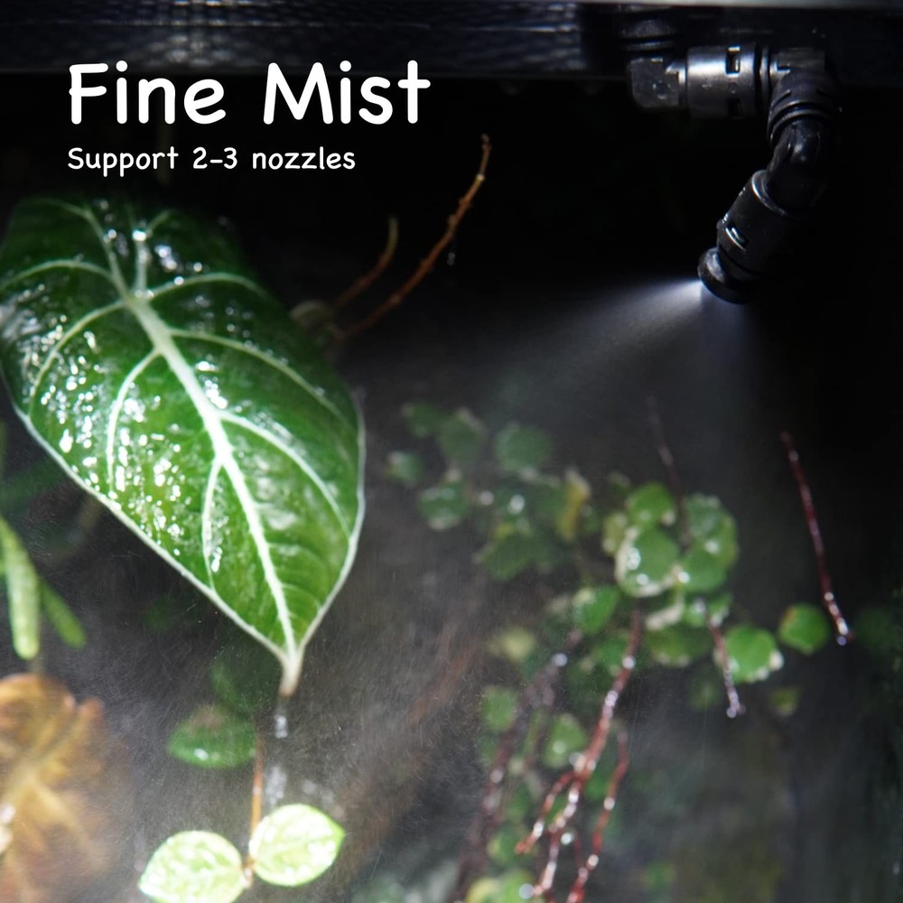 Automatic Reptile Misting & Humidifying System, Auto Rain Sprayer, 2 Nozzles,...