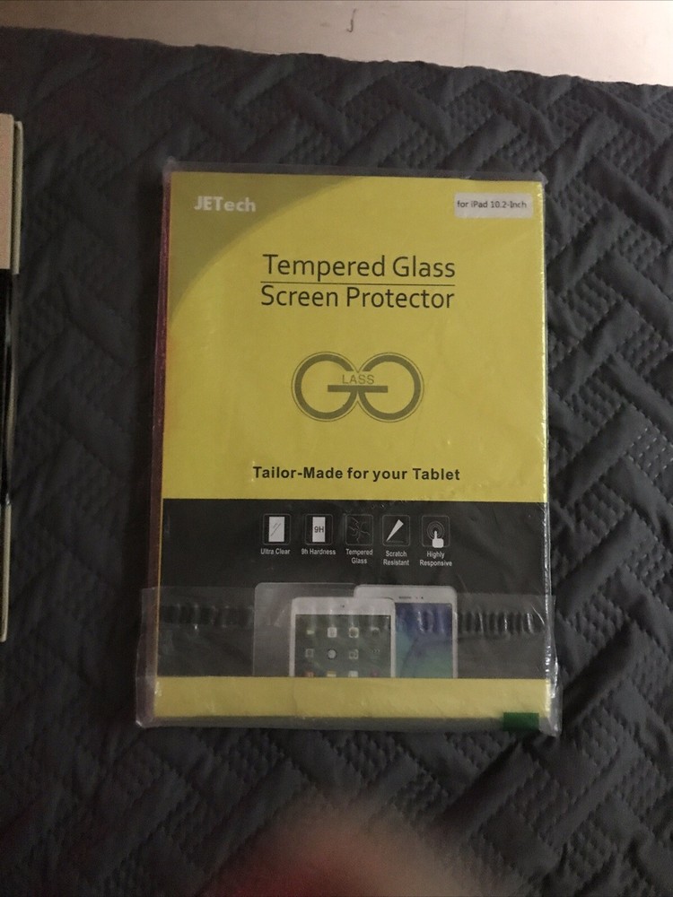 JETech Screen protector tempered Glass Tablet IPad 10.2 inch NWT