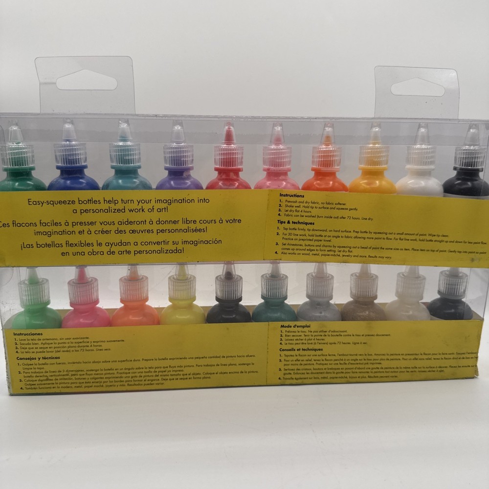 Scribbles 3D Fabric Paints 1oz 20/Pkg Shiny Brilliant
