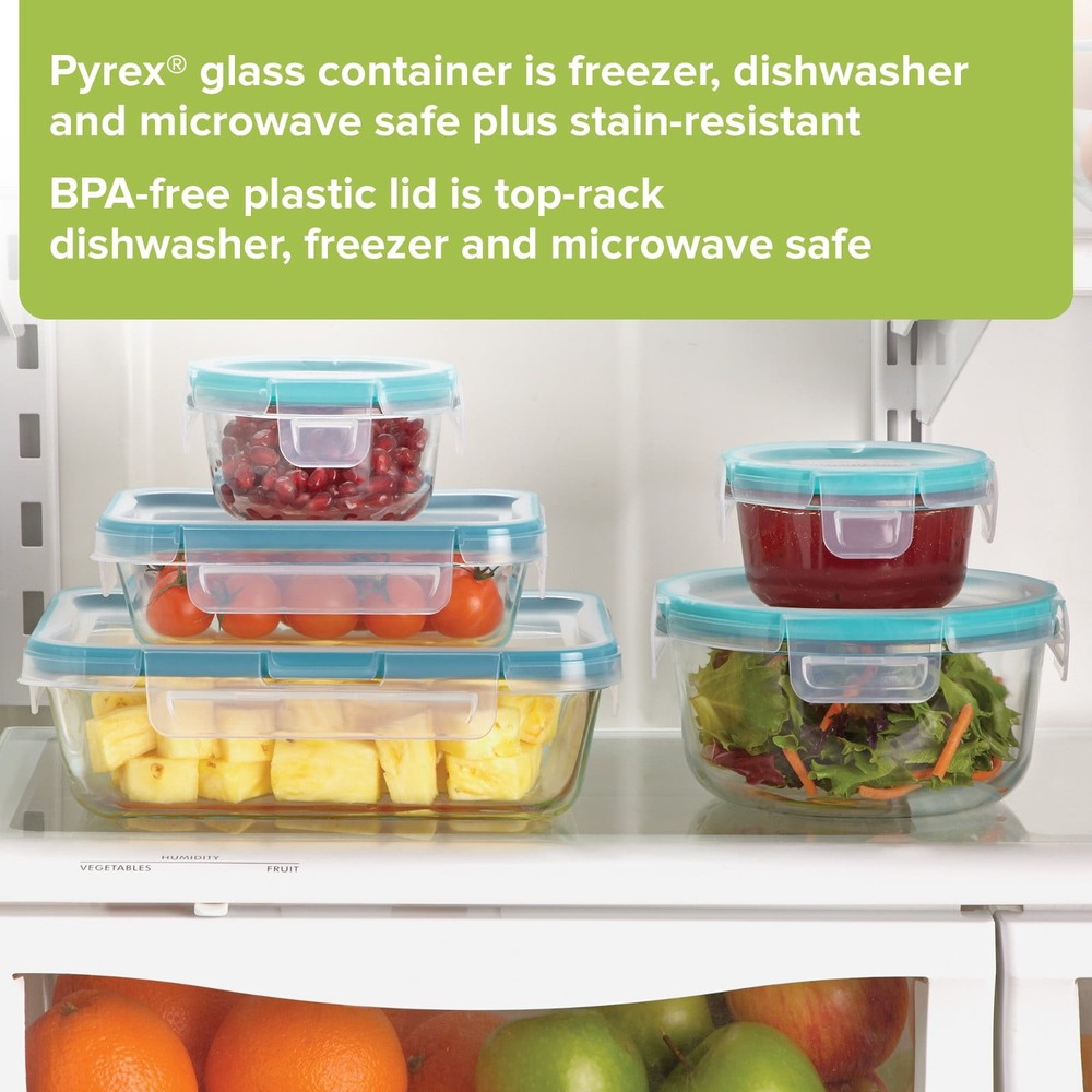 Snapware Total Solution Glass Storage Set, 10 Piece