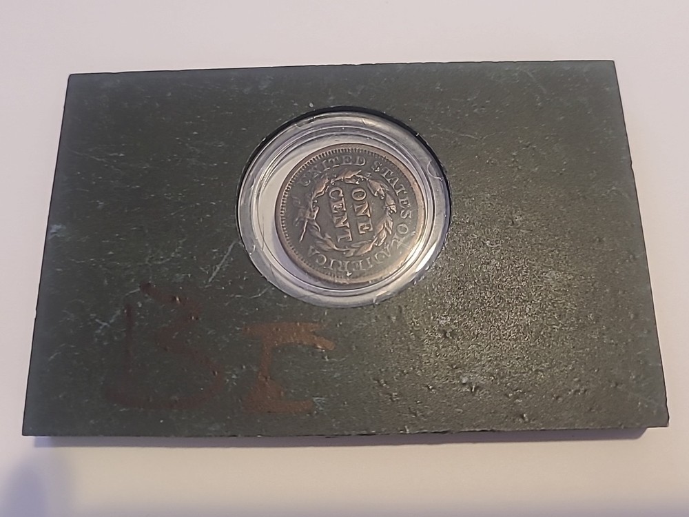 1846 Large Cent In Diisplay