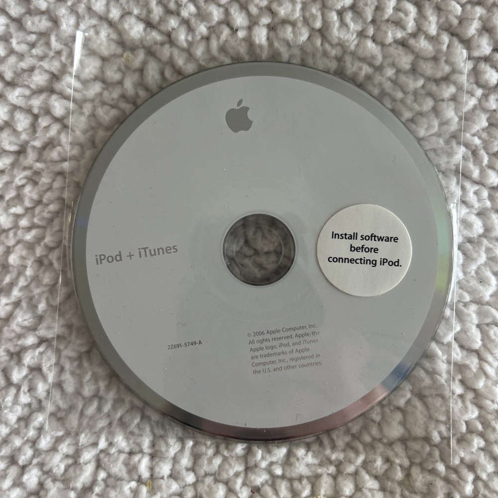 2006 APPLE iPod + iTunes Installation Software CD - Fast Shipping