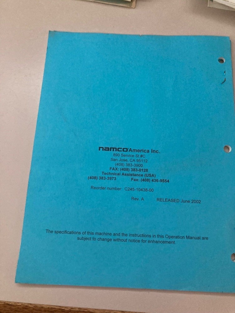 Soul Calibur II Video Game Manual